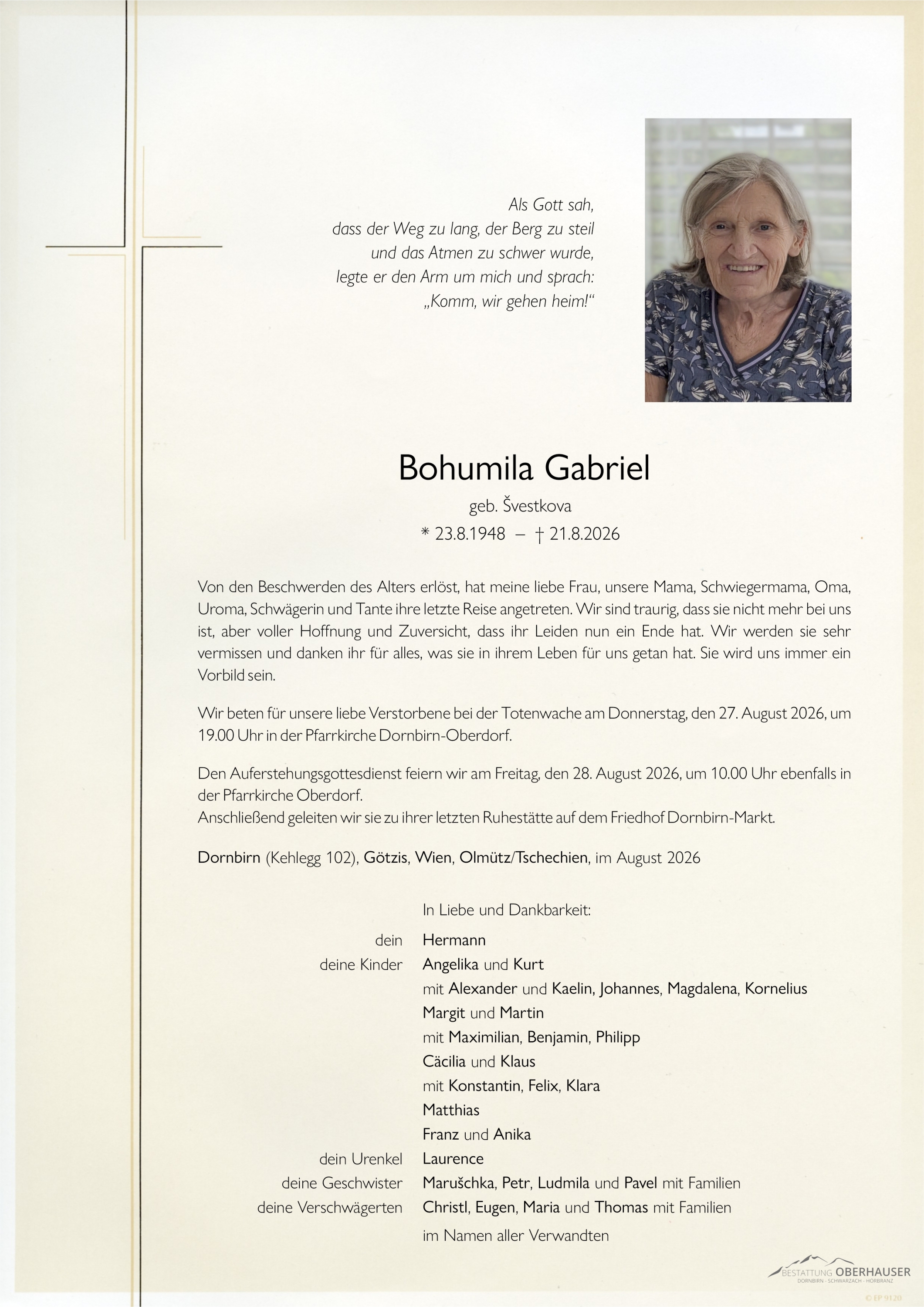 Bohumila  Gabriel